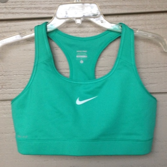 teal nike sports bra